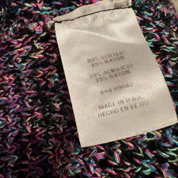 🌈 Rainbow Knit Sweater – L (Made in USA) 🌈 - Picture 5 of 7